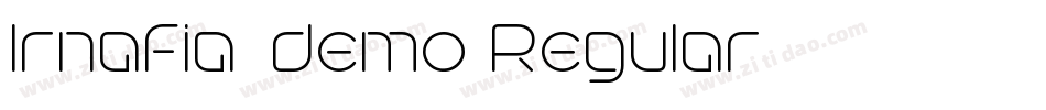 Irnafia_demo Regular字体转换